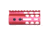Guntec USA Air Lite Series Honeycomb M-LOK Free Floating Handguard w/ Monolithic Top Rail, 4in, Anodized Red, GT-4HC-AL-MLK-RED