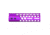 Guntec USA Air Lite Series Honeycomb M-LOK Free Floating Handguard w/ Monolithic Top Rail, 7in, Anodized Purple, GT-7HC-AL-MLK-PURPLE