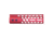 Guntec USA Air Lite Series Honeycomb M-LOK Free Floating Handguard w/ Monolithic Top Rail, 7in, Anodized Red, GT-7HC-AL-MLK-RED