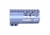 Guntec USA AirLok Series M-LOK Compression Free Floating Handguard w/Monolithic Top Rail, 4in, Grey, GT-4ALC-GREY