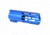 Guntec USA AIR-LOK Series M-LOK Compression Free Floating Handguard w/Monolithic Top Rail, 6in, Blue, GT-6ALC-BLUE