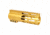 Guntec USA AIR-LOK Series M-LOK Compression Free Floating Handguard w/Monolithic Top Rail, 6in, Gold, GT-6ALC-GOLD