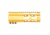 Guntec USA AirLok Series M-LOK Compression Free Floating Handguard w/Monolithic Top Rail, 6in, Gold, GT-6ALC-GOLD