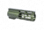 Guntec USA AIR-LOK Series M-LOK Compression Free Floating Handguard w/Monolithic Top Rail, 6in, Green, GT-6ALC-GREEN
