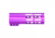 Guntec USA AirLok Series M-LOK Compression Free Floating Handguard w/Monolithic Top Rail, 6in, Purple, GT-6ALC-PURPLE