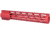 Guntec USA AR-15 12in Air-Lok Series M-LOK Compression Free Floating Handguard w/ Monolithic Top Rail, Anodized Red, GT-12ALC-RED