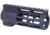 Guntec USA AR-15 5in Air-Lok Series M-LOK Compression Free Floating Handguard w/ Monolithic Top Rail, Anodized Black, GT-5ALC