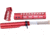 Guntec USA AR-15 9in Pistol Brace Build Kit With Milspec Buffer Tube, Anodized Red, ULTRA-BBK9-RED