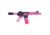 Guntec USA AR-15 Pistol Furniture Set, Anodized Rose, AR-PISTOL-SET-MLK-ROSE