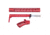 Guntec USA AR-15 Compliant Ultra Furniture Set, Anodized Red, AR-COMP-SET-RED
