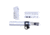Guntec USA AR-15 Micro Honeycomb Pistol Furniture Set, Anodized Clear, MICRO-HCP-SET-CLEAR
