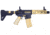 Guntec USA AR-15 Pistol Furniture Set W/Micro Breach Pistol Brace Anodized Gold, Anodized Gold, AR-PISTOL-SET-MLK-PB-GOLD