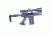 GUNTEC USA AR GEN 2 T6 ALUMINUM ADJUSTABLE SNIPER GRIP, BLACK G2-SNIPER