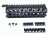 GUNTEC USA Two Piece Handguard w/Removable Sectional Rails,Black GT-7T-A