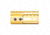 Guntec USA Ultra Lightweight Thin M-LOK System Free Floating Handguard w/Monolithic Top Rail, 4in, Gold, GT-4MLK-GOLD