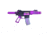 Guntec USA Ultra Lightweight Thin M-LOK System Free Floating Handguard w/Monolithic Top Rail, 4in, Purple, GT-4MLK-PURPLE