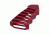GUNTEC USA ULTRALIGHT SERIES SKELETONIZED ALUMINUM PISTOL GRIP, RED ULS-PG-RED