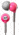 H2O Audio Flex Waterproof Headphones, Power Pink H2O-CB1-PK