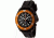 H3 Tactical H3.15121 Orange Shadow 1 Mens Watch - Black Dial, Black Rubber Band, Orange Bezel, Timer