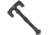 Halfbreed Blades Compact Battle Axe, 6 black K110 tool steel axe head with 3 cutting , Black G10 handle, CBA-01 BLK
