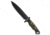 Halfbreed Blades Halfbreed Blades MIK-01 Medium Infantry Knife Green G-10 6.5" Black Serr, Green, D2, adult, BHQ-185076