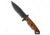 Halfbreed Blades Halfbreed Blades MIK-03 Gen-2 Medium Infantry Knife DE G-10 5.3" Black Serr, Tan, Bohler K340, adult, BHQ-210583