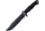 Halfbreed Blades Large Infantry Knife, 6.88 black Teflon coated partially serrated K110 , Black G10 handle, LIK-01 BLK