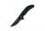 Hallmark Bad Blood - Kendrick - Spiraling Demise, Black 8Cr14 Stainless Steel, Saber Ground 3.5/8in Blade, Green And Black G10, BB0103K