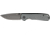 Hallmark Large Linerlock Gray Folding Knife, 3in, Black Finish Stainless Blade, Gray Aluminum Handle HM0015