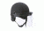 Hatch Fiberglass Riot Helmet Half Shell w/sizing strips and 3mm Face Shield, Flat Black, 7 1/2in-7 3/4in