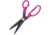 Havels Non-Stick Scissors, 8.5in Overall, Teflon Coated Stainless Blade, Pink ABS Handles, 69000