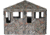 Hawk Treestands Warrior XL Hunting Blinds with Shadow Mesh Technology, Camo/Blackout, HWK-DOX-WR200XL