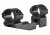 Hawke Sport Optics 1in Weaver High 2in Extension Rifle Scope Rings - 2-Pieces, Black, 22125