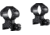 Hawke Sport Optics Precision Steel 1in Rings Weaver w/ Nut - 2-Pieces, High, Black, 23002