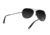 Hazard 4 Daisycutter Modern Regular Aviator Sunglasses, Men's, Silver Frame, Gray Lens, EYE-DSY-R-SLV