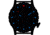 Hazard 4 Heavy Water Diver, 50mm Titanium Watch Bracelet with Tritium, Black Dial, Charcoal Texts, Blue/Red Tritium, HWD-TIPV-B-KC-BBRB
