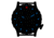 Hazard 4 Heavy Water Diver, 50mm Titanium Watch Bracelet with Tritium, Black Dial, White Texts, Blue/Red Tritium, HWD-TIPV-B-KW-BBRB