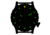 Hazard 4 Heavy Water Diver, 50mm Titanium Watch Bracelet with Tritium, Black Dial, White Texts, Blue/Red Tritium, HWD-TIPV-B-KW-GGYG