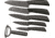 Hen &amp; Rooster 6 pc Ceramic Kitchen Knife Set HRI016