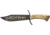 Hen &amp; Rooster American Civil War Fixed Blade Knife,Stainless Clip Point, Crown Stag Handle HR5000B150