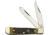 Hen &amp; Rooster Baby Trapper Antique Green Folding Knife,Clip and Spey,Antique Green,Jigged Bone Handle HR422AGB