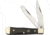 Hen &amp; Rooster Baby Trapper Buffalo Horn Folding Knife,Stainless Steel,Clip and Spey,Black,Buffalo Horn Handle HR422CBH