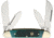 Hen &amp; Rooster Congress Green Pick Bone Folding Knife,Green,Pick Bone Handle HR264GPB