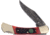 Hen &amp; Rooster Damascus Lockback, 2.5in, Red Pick Bone Handle HR351RPBD