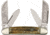 Hen &amp; Rooster Deer Hunter Congress Folding Knife,4.25in closed,Stainless Blade, Genuine Deer Stag Handle HR224DSDH