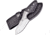 Hen &amp; Rooster Fixed Blade Black Pakkawood Knife, 2.63 mirror finish stainless blade, Black pakkawood handle, HR-013M