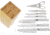 Hen &amp; Rooster Kitchen Set Wood Block