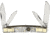 Hen &amp; Rooster Medium Congress Cracked Ice Folding Knife,Stainless Steel,Standard Edge,Pen,Sheepsfoot and Spear,Mirror Polish,Cracked Ice Handle, 324C-CI