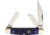 Hen &amp; Rooster Stockman Blue Pick Bone Folding Knife,Clip,Spey and Sheepsfoot,Blue,Pick Bone Handle HR333BLPB