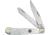 Hen &amp; Rooster Trapper MOP Folding Knife, Mirror SS Clip/ Spey Blades, Mother Of Pearl Handle, Nickel Silver Bolster, Inlay Shield, 312-MOP